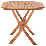 vidaXL Table pliable de jardin 135 x 85 x 75 cm Bois d'acacia massif