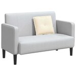 vidaXL Coussin de Dos Crème 50 x 45 cm Tissu en velours côtelé