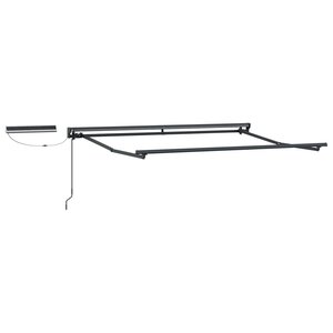vidaXL Cadre de store rétractable électrique Anthracite 2 5 x 2 m