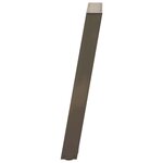 vidaXL Pieds de table console en U  2 pièces  acier naturel  38 x (72-73) cm