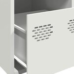 vidaXL Buffet haut blanc 39x35x103 5 cm acier