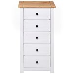 vidaXL Buffet Blanc 46x40x89 cm Pin Gamme Panama