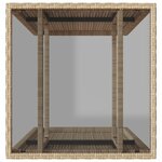 vidaXL Ensemble de bistro 3 Pièces avec coussins beige résine tressée