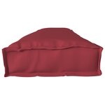 vidaXL Coussin de Pallet pour Banc Rouge Vin 200x40x8 cm en Tissu Oxford