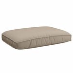vidaXL Coussin de palette pour siège Taupe 120x80x12 cm en tissu Oxford
