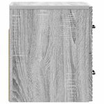 vidaXL Cabinet de chevet mural Sonoma gris 34 5 x 33 x 40 cm
