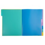 Trieur plastique forever young exacompta 8 divisions couleurs assorties - lot de 4