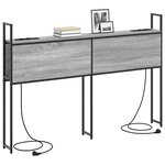 vidaXL Headboard de Rangement avec Station de Charge Sonoma gris