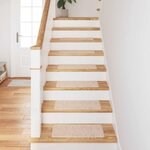 vidaXL Marches d'escalier 15 Pièces Crème 60 x 25 cm Polypropylène