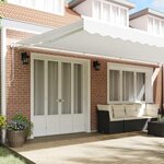 vidaXL Auvent Rétractable 600 × 350 cm Blanc