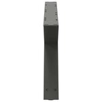 vidaXL Pieds de table basse 2 pièces Anthracite 70 x (30-31 3) cm Acier