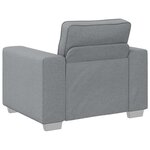 vidaXL Canapé Gris clair 100 x 80 x 82 cm tissu
