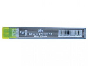 Etui de 12 mines BEGREEN Qualité très résistante 0 7 mm HB PILOT