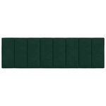 vidaXL Coussin de tête de lit Hanko vert foncé 160 cm velours