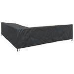vidaXL Housse pour meubles Noir 300 x 300 x 80 cm Tissu Oxford 600D