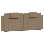 vidaXL Cadre de lit Viana sans matelas cappuccino 120x200 cm similicuir
