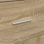vidaXL Armoire de rangement en chêne Sonoma Chêne Sonoma MDF Moyenne