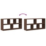vidaXL Étagère murale chêne marron 100x25x50 cm bois d'ingénierie