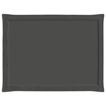 vidaXL Coussins de siège 2 Pièces Anthracite 47 x 36 x 2 cm Polyester