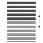 vidaXL Store zèbre noir 105x150 cm largeur du tissu 100 9 cm polyester