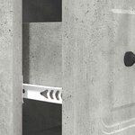 vidaXL Armoire à tiroirs Gris béton 66 x 34 5 x 87 cm