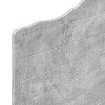 vidaXL Tête de lit Gris béton 80 cm Bois d'ingénierie