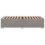 vidaXL Cadre de lit Taupe 90x200 cm Tissu