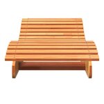 vidaXL Chaise longue cire marron 205x60x31 5 cm bois massif de pin