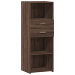 vidaXL Buffet haut chêne marron 45x42 5x124 cm bois d'ingénierie