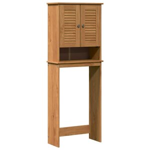 vidaXL Armoire de toilette VIGO Marron et Marron Miel 60 x 27 x 161 cm