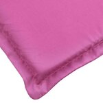 vidaXL Coussin de transat ensoleillé Rose 178 x 60 x 4 cm Tissu Oxford