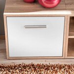 vidaXL Ensemble meuble TV 5 Pièces Blanc et chêne Sonoma 221 x 30 x 80 cm