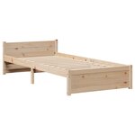 vidaXL Cadre de lit avec tête de lit sans matelas 75x190 cm