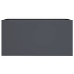 vidaXL Jardinière anthracite 62x30x29 cm acier