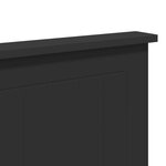 vidaXL Tête de lit Chêne noir 120 cm Bois d'ingénierie