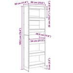 vidaXL Bibliothèque 2 Pièces Chêne artisan 80 x 30 x 155 cm