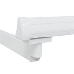 vidaXL Cadre de store rétractable manuel Blanc 4 x 2 m Aluminium