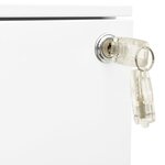 vidaXL Classeur mobile Blanc 39x45x60 cm Acier