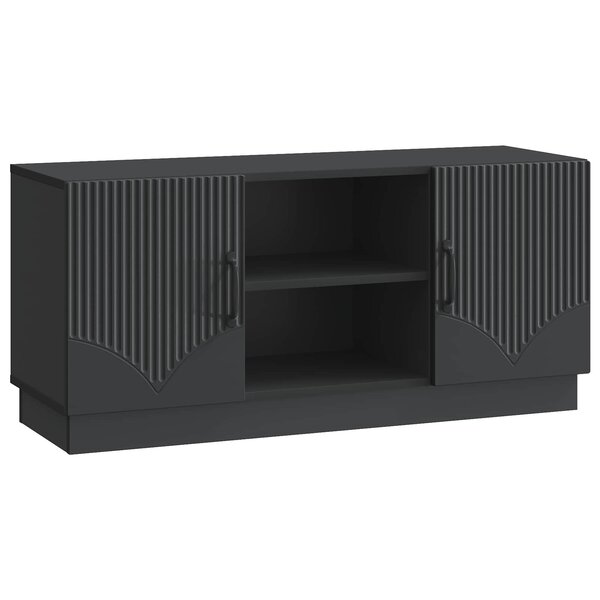 vidaXL Meuble TV 102 x 34 5 x 47 cm Noir Bois d'ingénierie