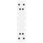 vidaXL Pieds de table basse Blanc 2 pièces 28 x (42-43) cm Acier