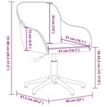 vidaXL Chaise pivotante de bureau Vert foncé Velours