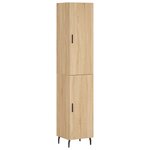 vidaXL Buffet haut Chêne sonoma 34 5x34x180 cm Bois d'ingénierie