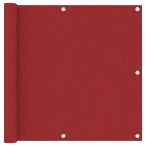 vidaXL Écran de balcon Rouge 90x300 cm Tissu Oxford