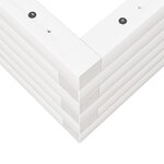 vidaXL Jardinière blanc 70x40x23 cm bois de pin massif