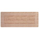 vidaXL Coureur de Tapis MARSA Blanc 100 x 250 cm Polyester et PVC