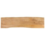 vidaXL Dessus de table 160x40x3 8 cm bord vivant bois massif manguier