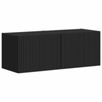 vidaXL Meuble TV mural 2 Pièces Noir 60 x 31 x 29.5 cm Bois d'ingénierie