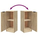 vidaXL Buffet Chêne sonoma 30x30x70 cm Bois d'ingénierie