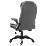 vidaXL Chaise de bureau Anthracite Similicuir