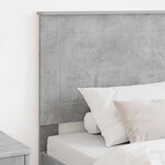 vidaXL Tête de lit Gris béton 80 cm Bois d'ingénierie